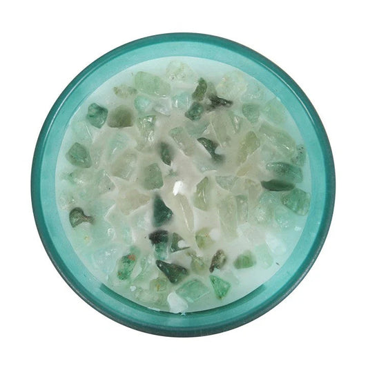 Chakra Crystal Chip Candle
