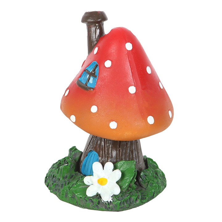 Red Smoking Toadstool Incense Cone Holder