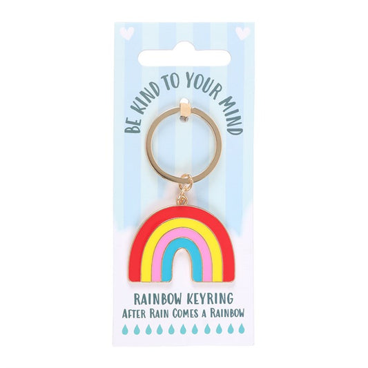 Be Kind to Your Mind Rainbow Keyring