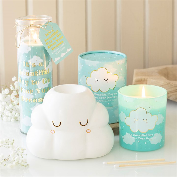 Cloud Print Lavender & Chamomile Candle
