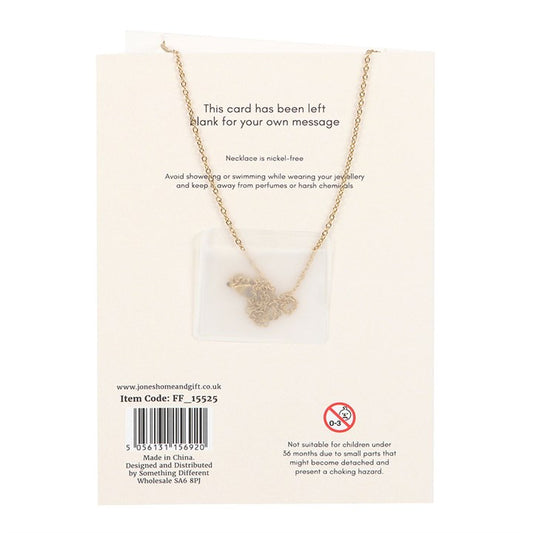 Blue Aura Mushroom Necklace Greeting Card