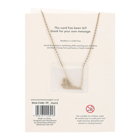Orange Aura Mushroom Necklace Greeting Card