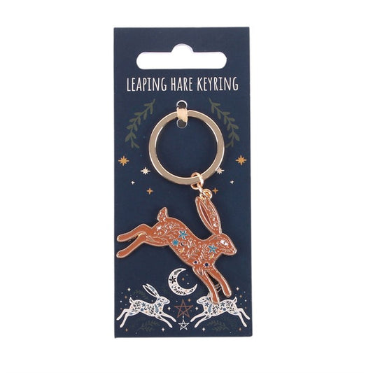 Leaping Hare Keyring