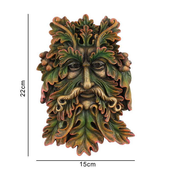 Green Man Face Plaque