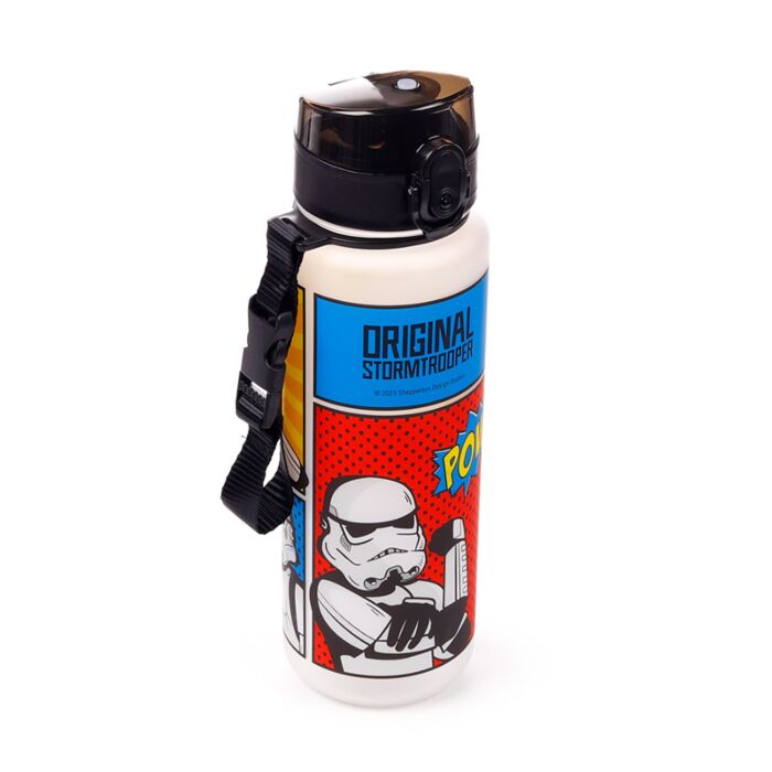 600ml Shatterproof Pop Top Water Bottle - The Original Stormtrooper Pop Art