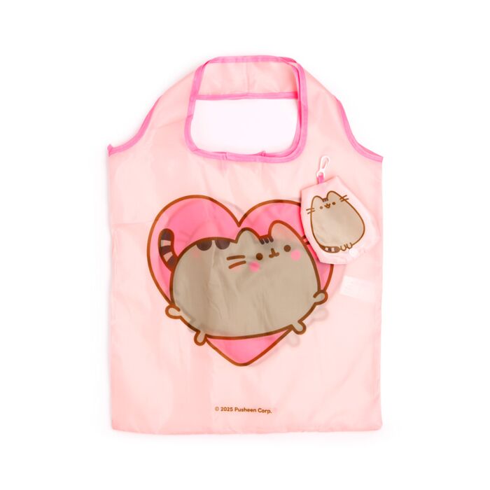 Handy Foldable Shopping Bag - Pusheen the Cat Hearts & Stars