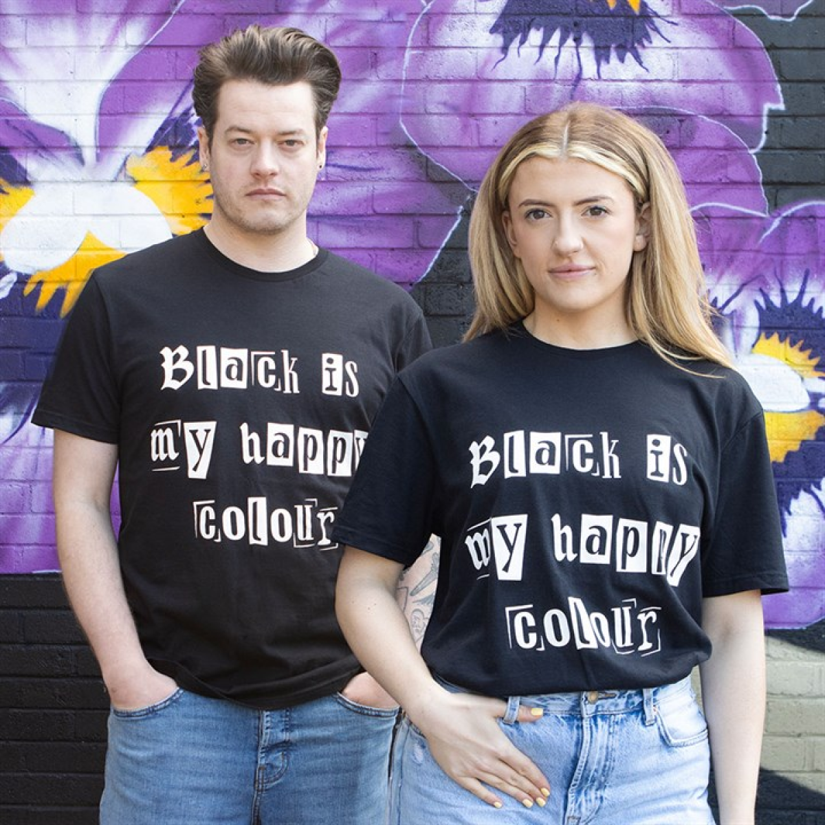 Black is My Happy Colour Unisex T-shirt Size S