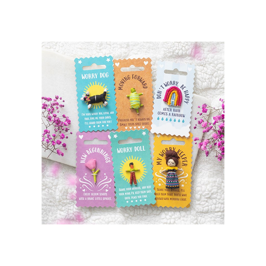 Set of 6 Pocket Positivity Worry Dolls