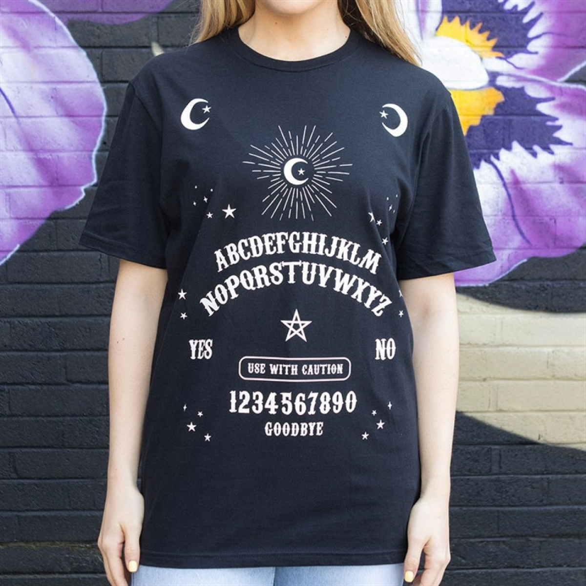 Black Talking Board Unisex T-shirt Size XXL