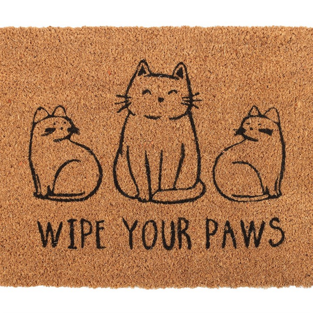 Natural Wipe Your Paws Cat Doormat