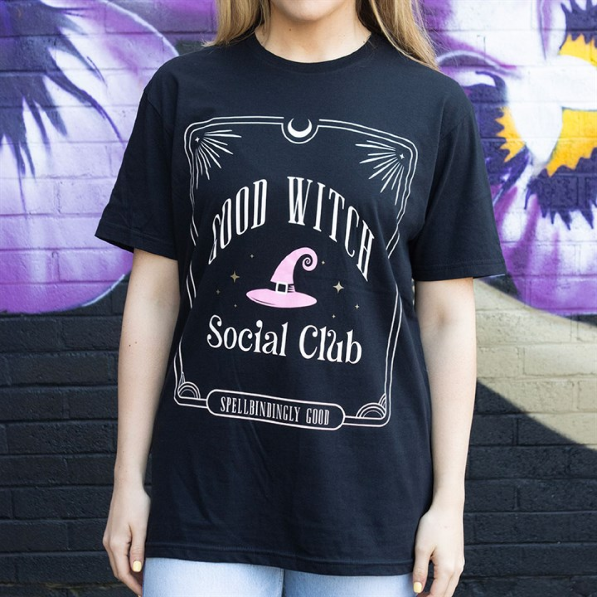 Pink Good Witch Social Club Unisex T-shirt Size XL