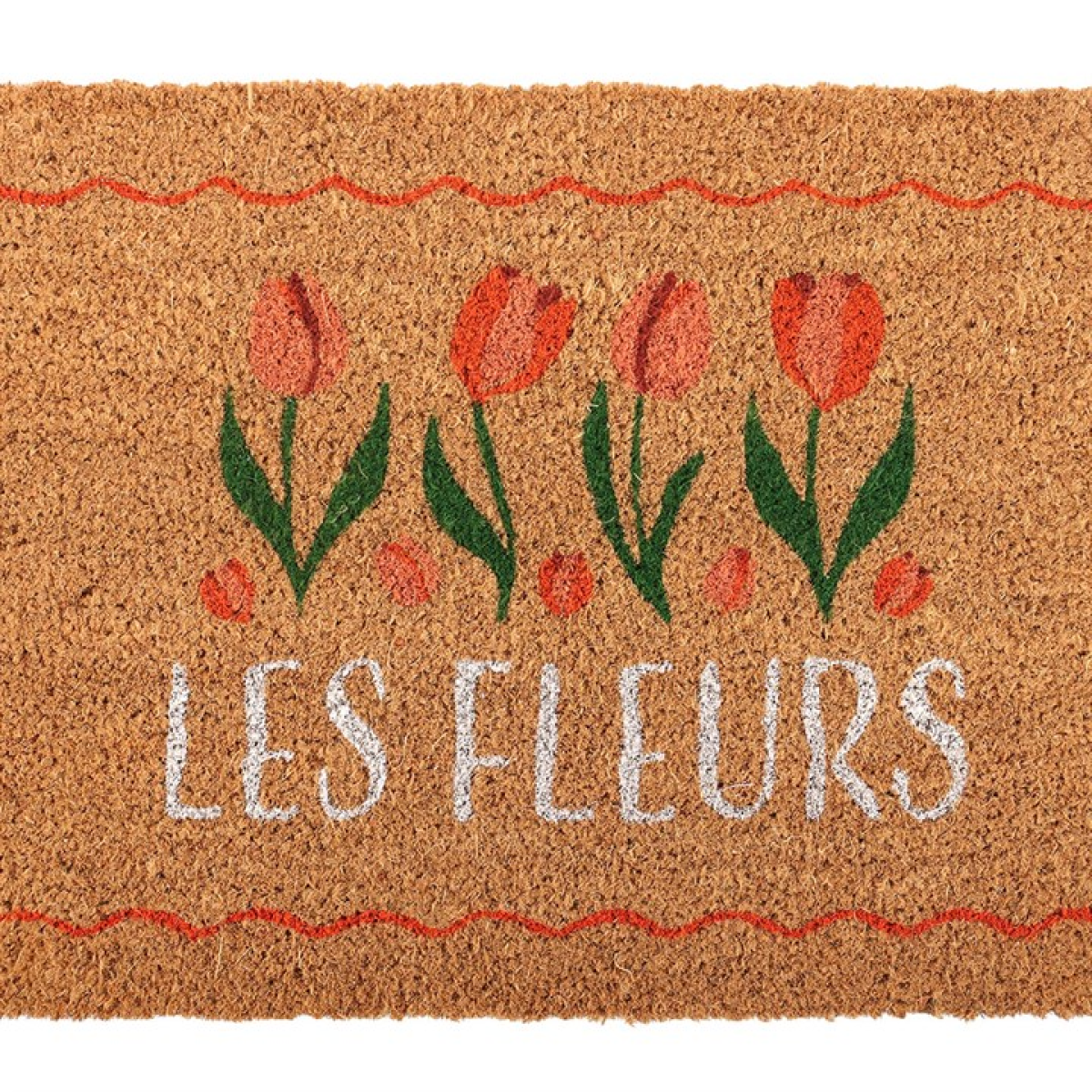 Natural Les Fleurs Tulip Doormat