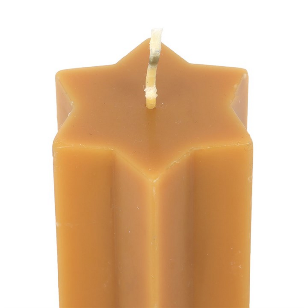 Gold Starry Night Star Shaped Taper Candle