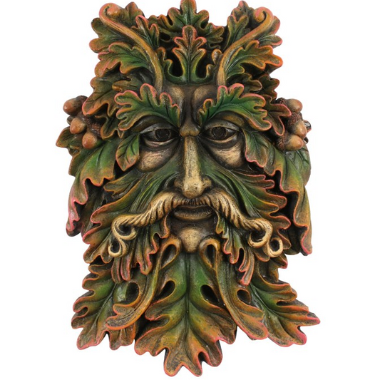 Green Man Face Plaque