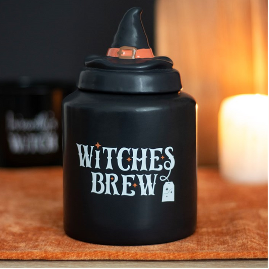 Witches Brew Ceramic Tea Canister