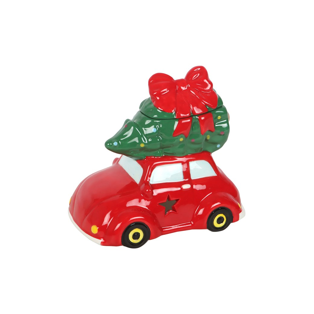 Nostalgic Car with Christmas Tree Ceramic Oil Burner