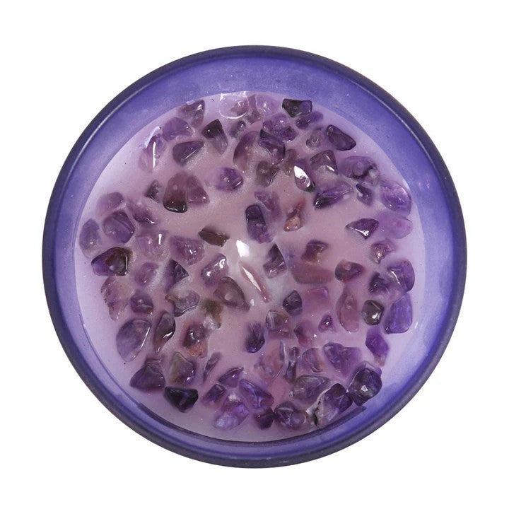 Chakra Crystal Chip Candle