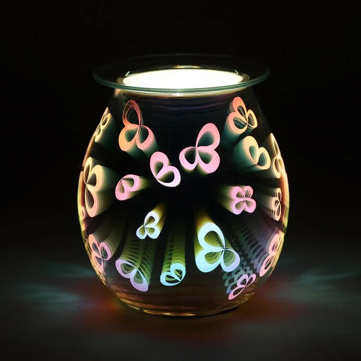 3D Flower Petal Light Up Electric Oil Burner