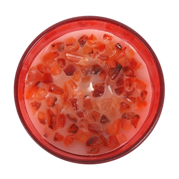 Chakra Crystal Chip Candle
