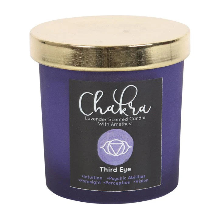 Chakra Crystal Chip Candle