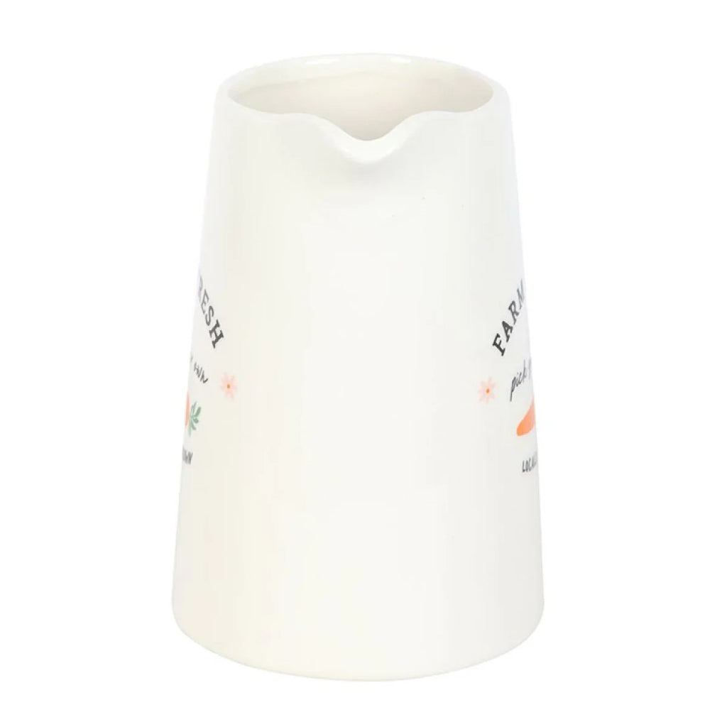 Farm Fresh Carrot Patch Ceramic Flower Jug