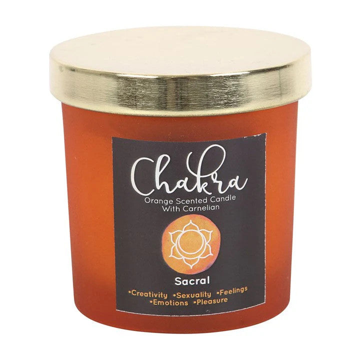 Chakra Crystal Chip Candle