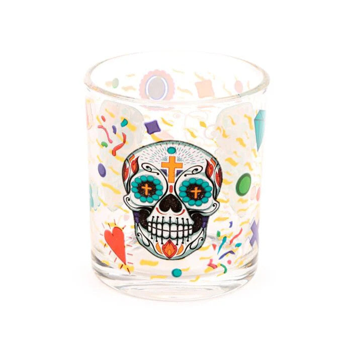 Glass Tumbler Set of 2 (250ml) - Day of the Dead