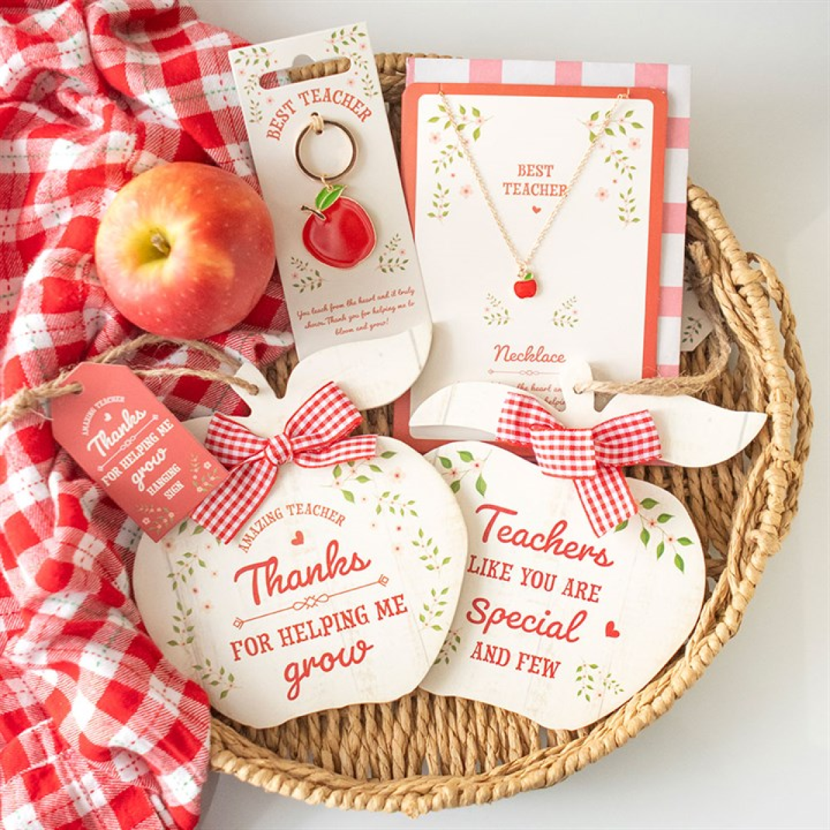 Thanks for Helping Me Grow Apple Hanging Decoration