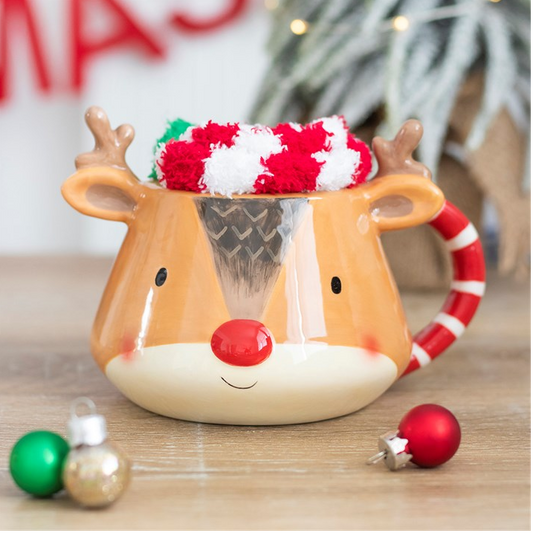 Reindeer Mug and Socks Set