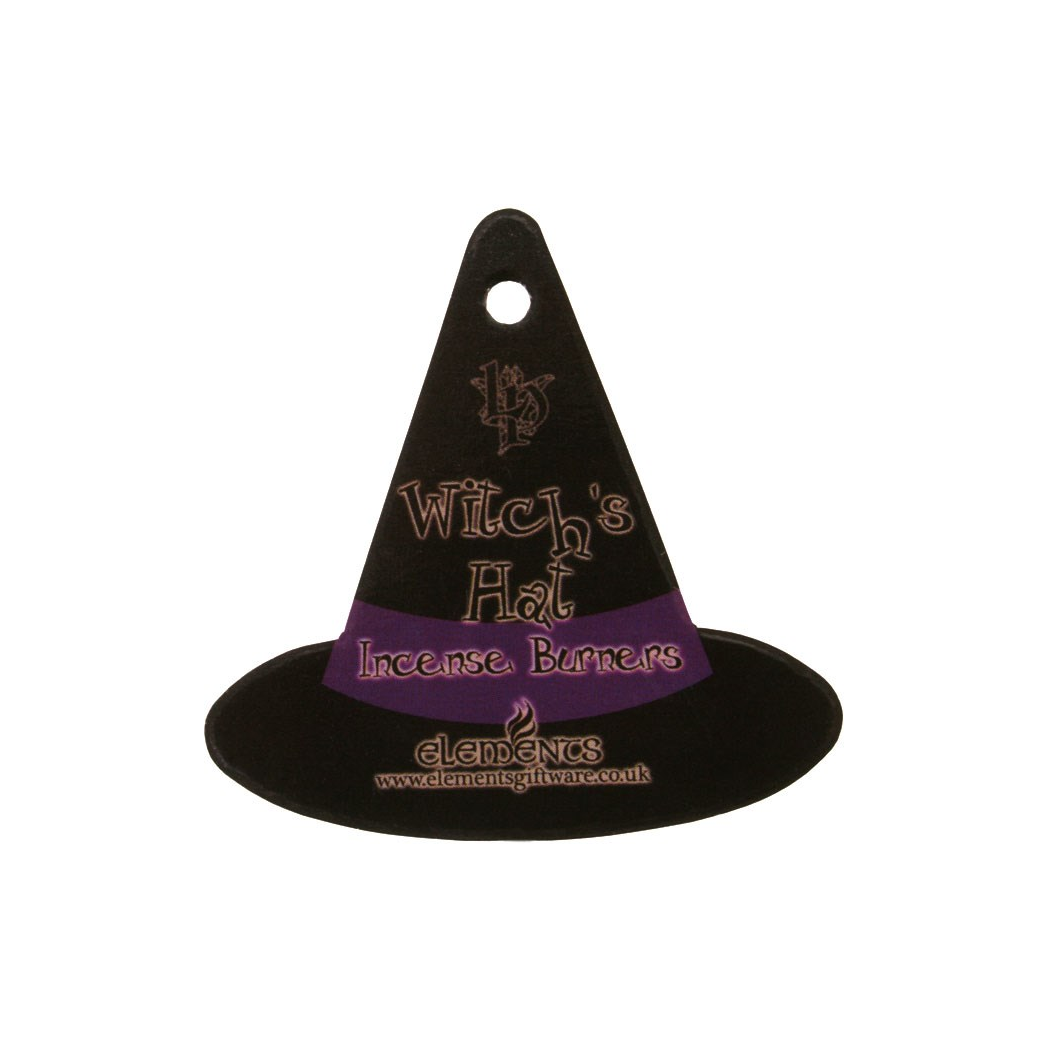 Witch Hat With Cat Incense Cone Holder