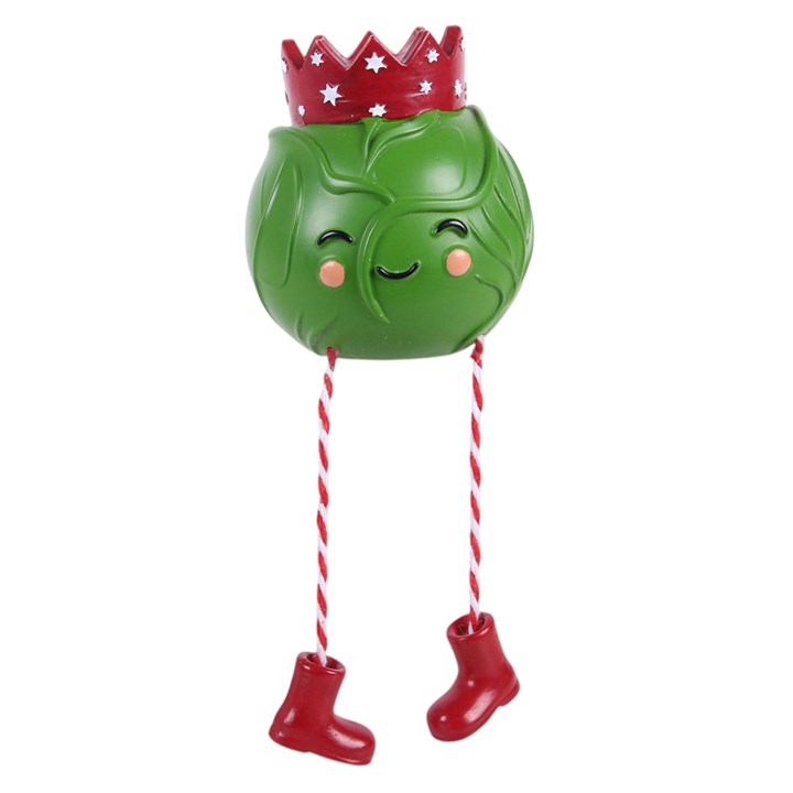 Brussles Sprout Shelf Sitter Ornament