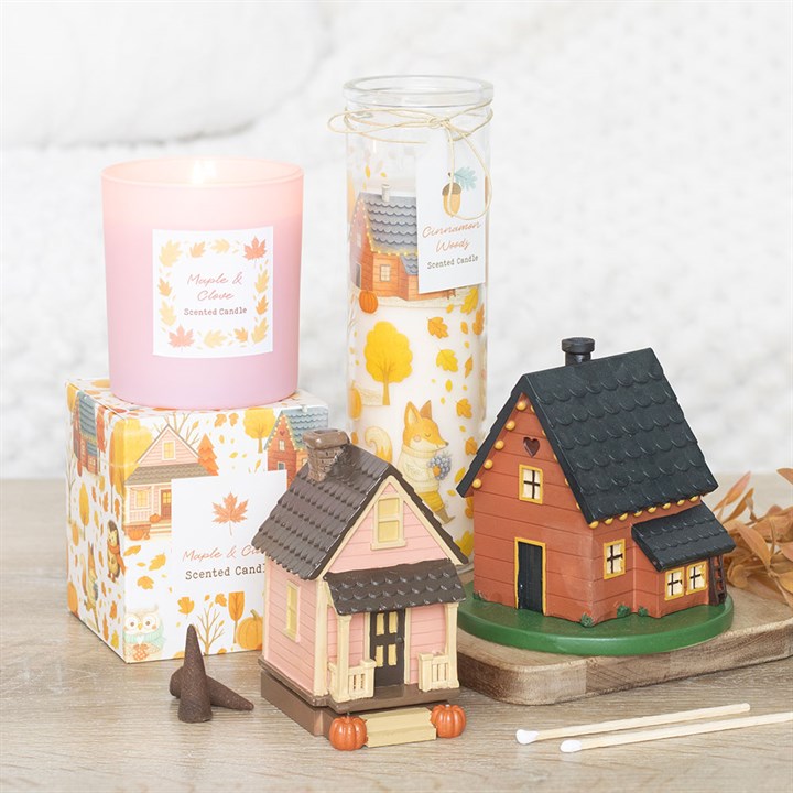 Brown House Incense Cone Burner