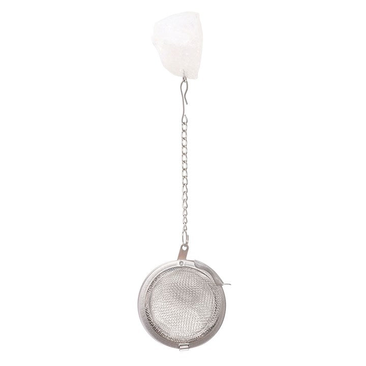 Intuition Double Walled Glass Mug with Aura Crystal Tea Infuser