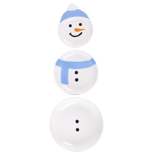 Set of 3 Winter Snowmen Stacking Bowls