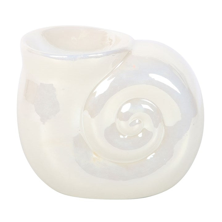 Pearlescent Spiral Shell Oil Burner