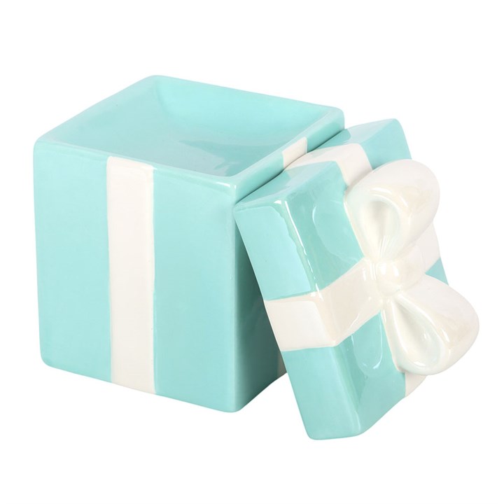Blue Christmas Present Oil Burner