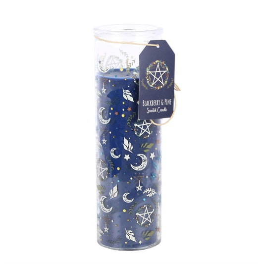 Solstice Spell Print Blackberry & Pine Tube Candle