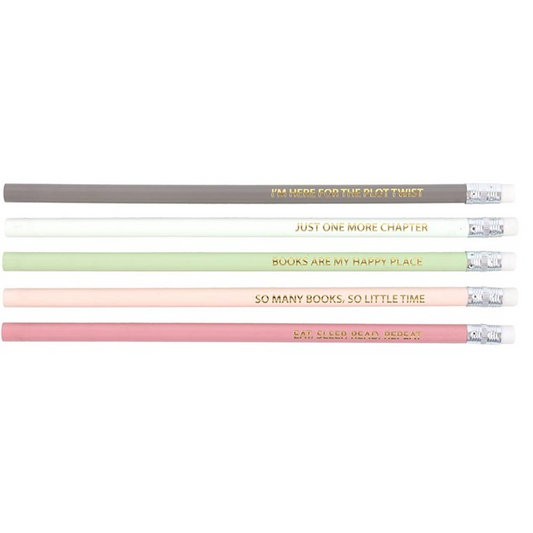 Pack of 5 Literature Inspired Pencils