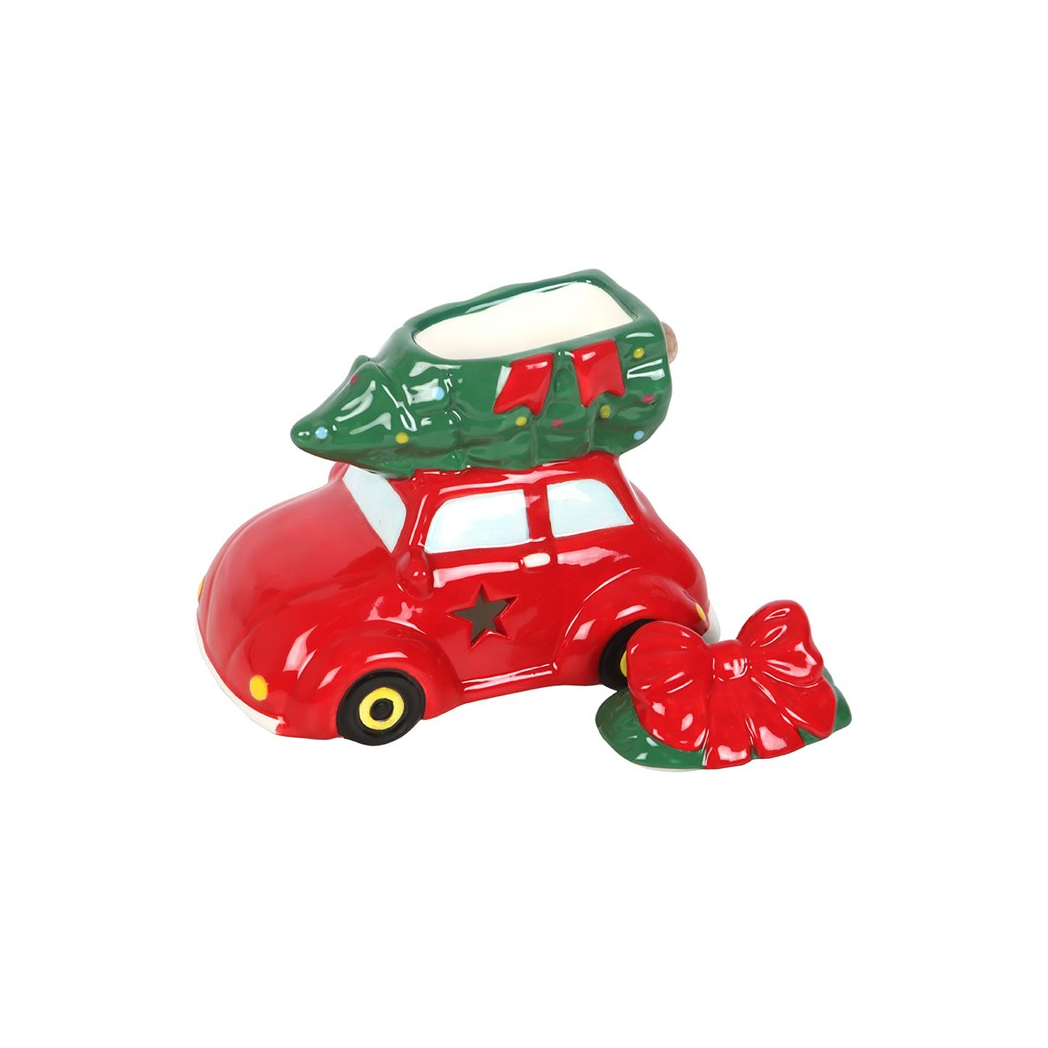Nostalgic Car with Christmas Tree Ceramic Oil Burner
