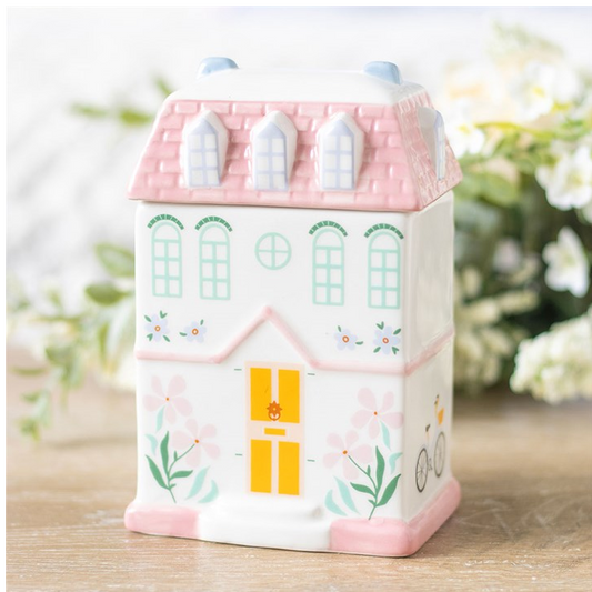 Pastel House Oil Burner and Wax Warmer