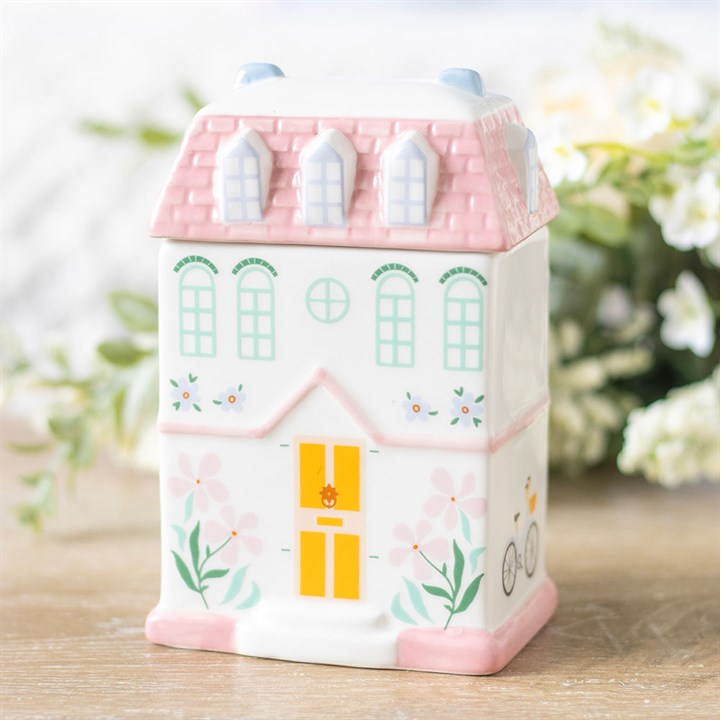 Pastel House Oil Burner and Wax Warmer