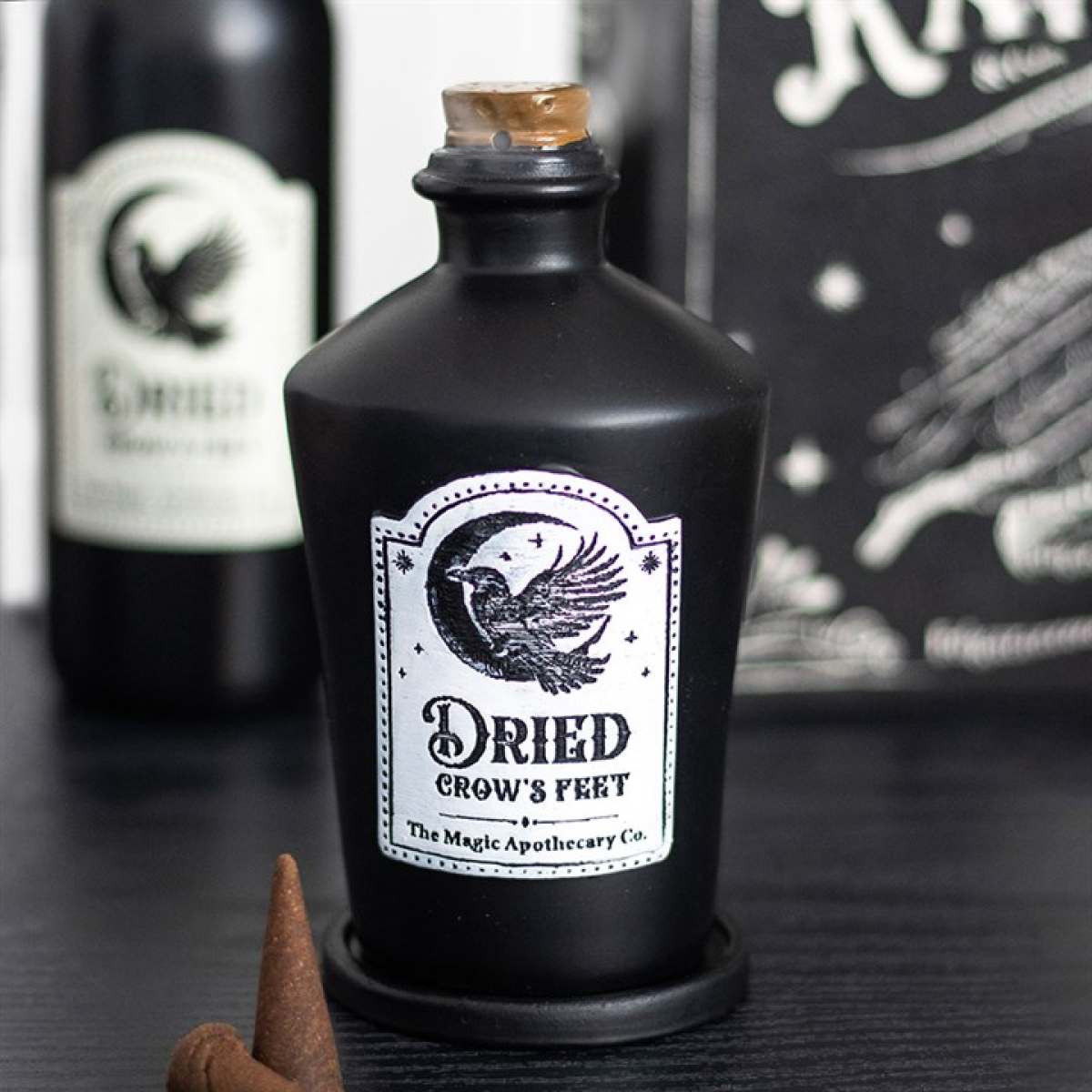 Dried Crow's Feet Incense Cone Holder