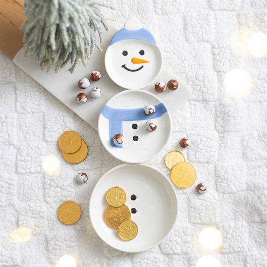 Set of 3 Winter Snowmen Stacking Bowls