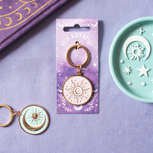 Purple Sun Keyring