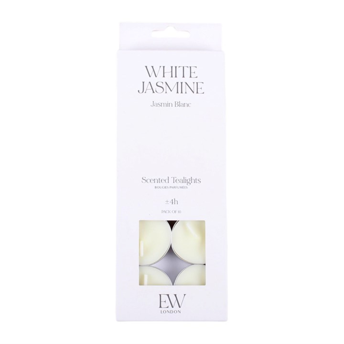 Pack of 10 White Jasmine Scented Tealights