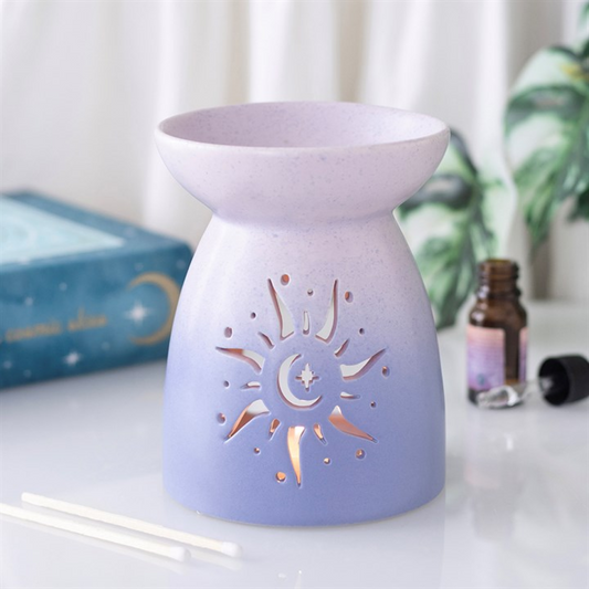 Purple Sun Cut Out Oil Burner