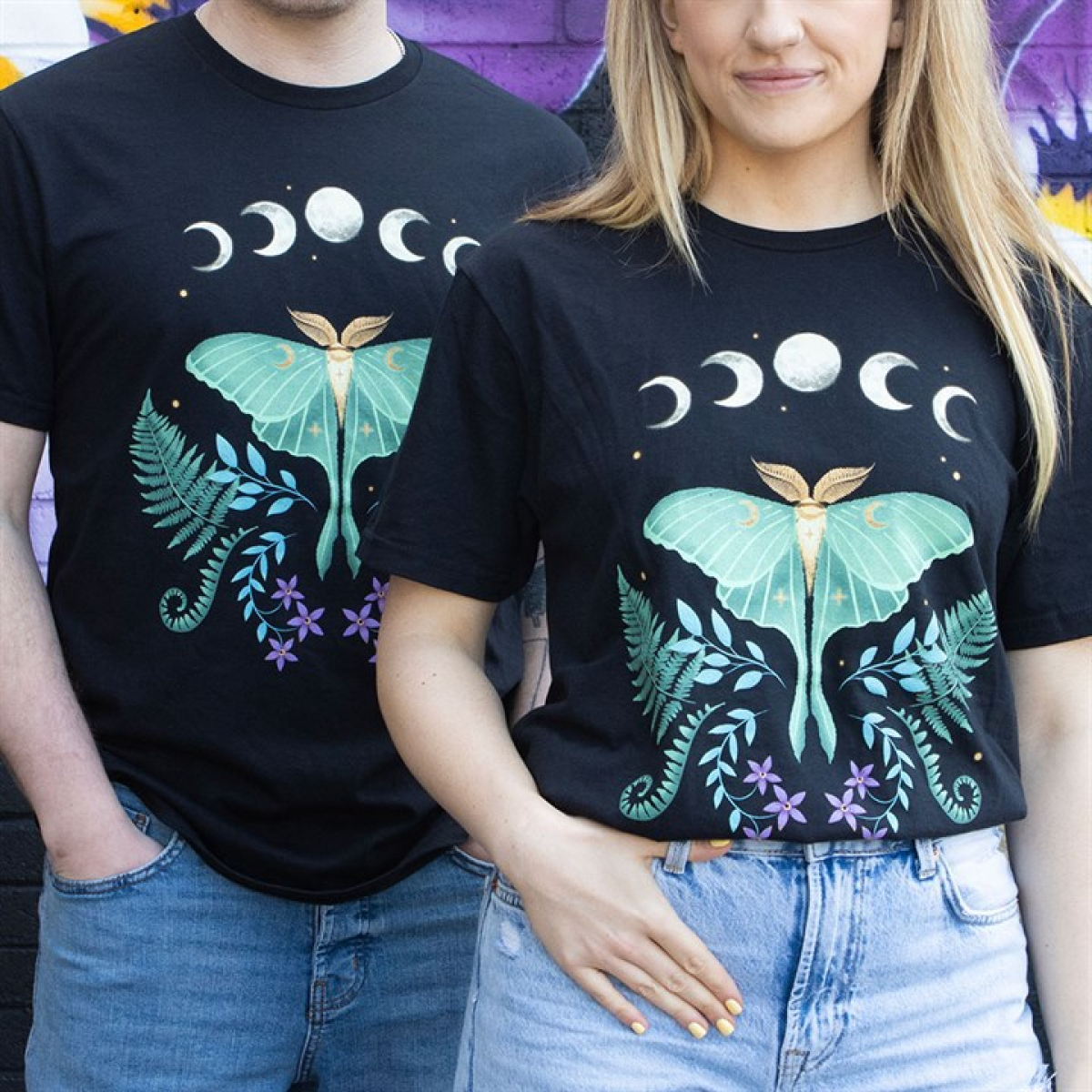 Luna Moth Unisex T-shirt Size L