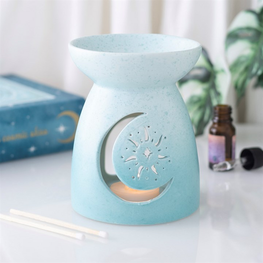 Blue Moon Cut Out Oil Burner