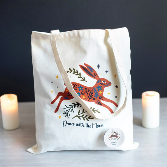 Leaping Hare Tote Bag