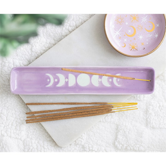 Purple Moon Phase Incense Ash Catcher